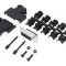 Conector D-Sub 15 Pin Mamă &icirc;n Unghi 45&deg; cu Şuruburi pe Cablu