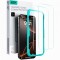 Folie de protectie Ecran ESR pentru Apple iPhone 16 / 15, Sticla Securizata, Full Glue, Set 2 bucati, Neagra