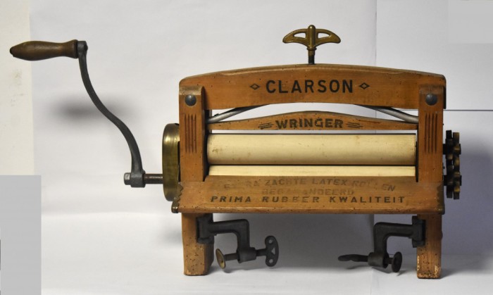 Storcator pentru rufe / prosoape Clarson Wringer - cca. 1900