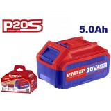 Cumpara ieftin Acumulator EMTOP EBPK2003, 5.0Ah Li-Ion, 20V, Compatibil cu Produse P20S, Indicator LED de Putere, Durabil si Eficient pentru Unelte Electrice, Rosu/A