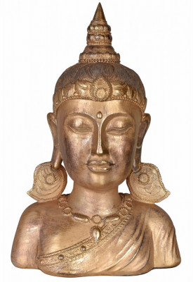 Bustul lui Buddha auriu din rasini CW624 foto