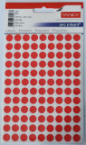 Etichete Autoadezive Color, D10 Mm, 540 Buc/set, Tanex - Rosu