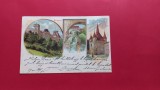 Litho Brasov Brasso Kronstadt 1900 Colaj Litografie, Circulata, Printata