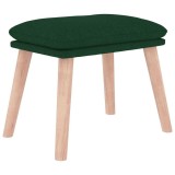 Cumpara ieftin Taburet, verde inchis, 45x29,5x35 cm, material textil