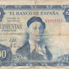 SPANIA 500 PESETAS 1954 UZATA