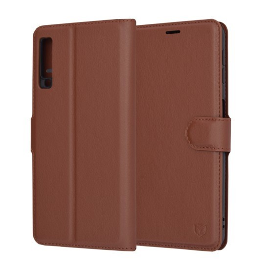 Husa pentru Samsung Galaxy A7 2018 - Techsuit Leather Folio - Brown