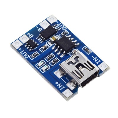 Modul TP4056 miniUSB incarcare protectie acumulator 3.7V Li-Ion 18650 (t.1470) foto