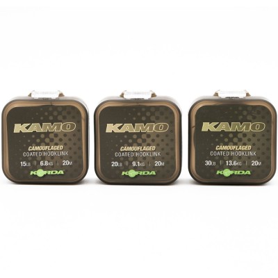Fir Textil KORDA Kamo coated Hooklink, 30lbs, 20m/rola foto