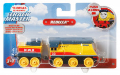 THOMAS LOCOMOTIVA CU VAGON PUSH ALONG REBECCA foto