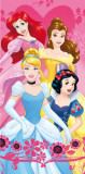 Cumpara ieftin Prosop de plaja din bumbac, 140 x 70 cm cu imprimeu Printese Disney, Disney Princess