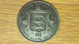 Jersey - moneda de colectie bronz foarte rara - 1 / 26 shilling 1871 - Victoria tanara - absolut superba !, Europa