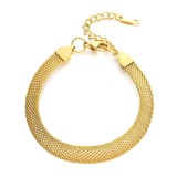 Cumpara ieftin Bratara Golden Threads, Otel Placat cu Aur 18K - 87300-0