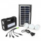Panou solar fotovoltaic, iluminare 3 becuri, 3 lanterne-lampi, incarcare telefon
