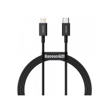Cablu Date si Incarcare USB-C - Lightning Baseus Superior Series 20W 1m Negru CATLYS-A01