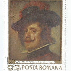 Romania, LP 709/1969, Reproduceri de arta II, eroare 6, obl.