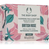The Body Shop British Rose Cleansing Bar săpun solid corp si fata 100 g