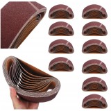 Set 10 benzi abrazive pentru slefuitor, P180 , 537x75, Kraft
