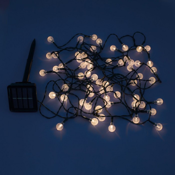 Instalație Lumini LED, 60 Beciuri, Senzor de Lumină, 2 Funcții, Lungime 5.9m, Alb Cald