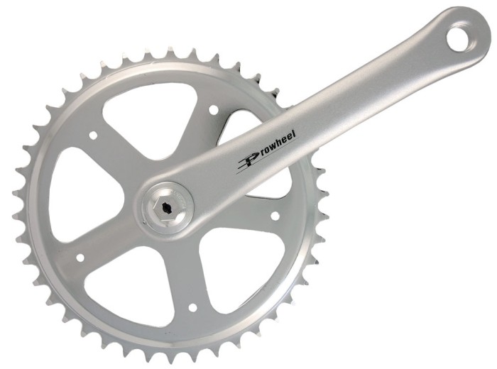 Pedalier Prowheel, 42T 3/32, brat 170mm, aluminiu, ax patrat Cod:42157110KRM