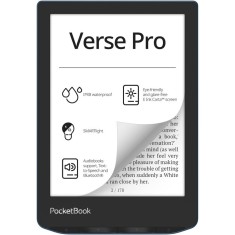 eBook Reader PocketBook Verse Pro PB634, ecran tactil 6.0 E Ink Carta&trade; 1200, 300dpi, 16GB, SMARTlight, G-sensor, WiFi&amp;amp;Bluetooth, Azure