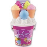 Set Mare Jucarii Nisip Androni Giocattoli, Inghetata, 10 Piese, 31cm