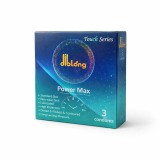 Prezervative DIBLONG Power Max, texturate, lubrifiate, din latex, 52 &plusmn; 2 mm, 3 buc