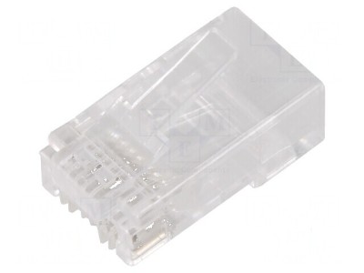 Conector RJ45 Cat 5e 8p8c Mufă de Trecere foto