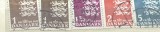 Timbre Danemarca Interbelica TMB1DK serie/lot de 5