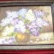 Tablou ulei pe panza - Flori de liliac - semnat , Dim 29x21cm partea pictata