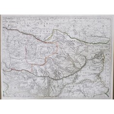 Harta Bazinului Fluviului Dunarea, Partea Estica - 1688