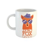 Cana alba ceramica Zero fox given, INOVATIX&reg;. 330ml, Oem