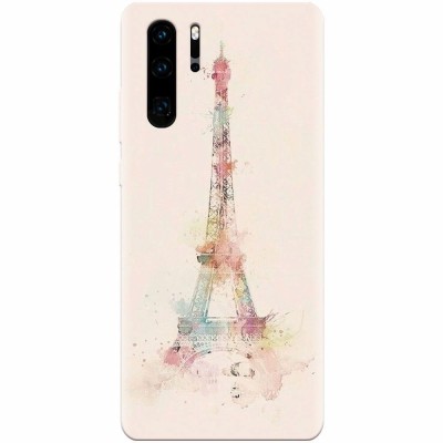 Husa silicon pentru Huawei P30 Pro, Eiffel Tower 001 foto