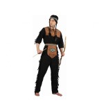 Costum Indian pentru Adulti Bluza Pantaloni Bentita si Curea, Marimea 52