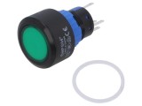 Comutator ONPOW LAS1-APY-11Z/G/24V/P 2 Poziții SPDT 0,5A 220VAC ON-ON apăsare