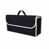 Organizator Portbagaj Auto Pliabil, Flippy, Cutie Depozitare Multifunctionala, Material Textil Non Woven, 50 x 17 x 24 cm, Negru