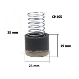 Supapa de schimb cu arc pentru supapa de sens la cap compresor CH105 Mod.28 25x18.5mm L