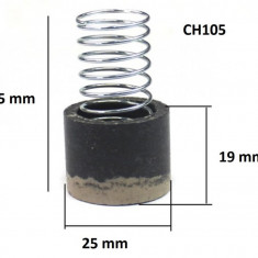 Supapa de schimb cu arc pentru supapa de sens la cap compresor CH105 Mod.28 25x18.5mm L