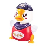 Ratusca muzicala, Canta si da din aripi, Rosu, 16056SX-1, Plastic