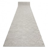 Din iuta, cu țesătură plată, covor PATIO Sisal trellis model 3069 gri / bej, 116 cm