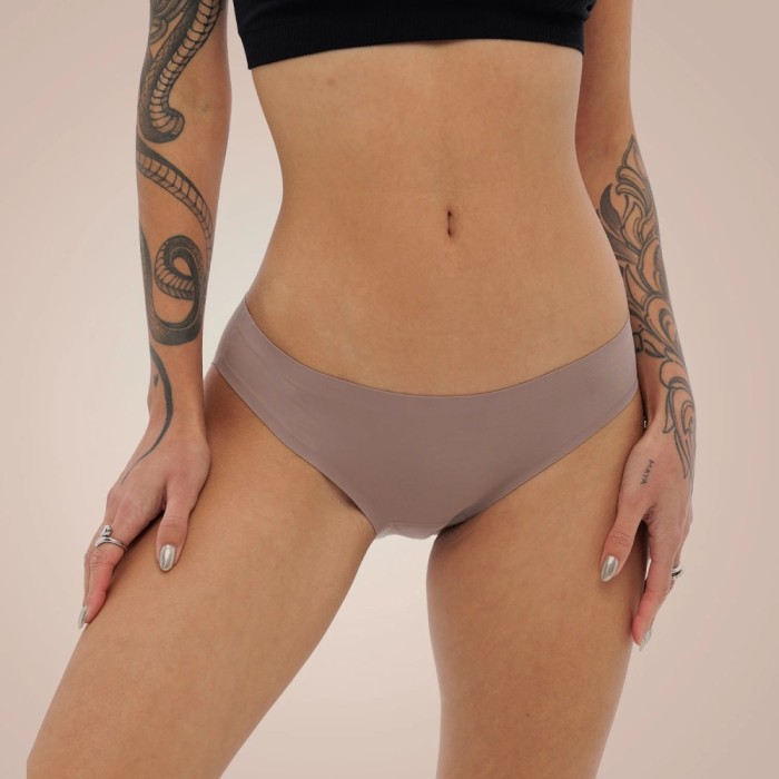 Weekiss Seamless Periodenunterw&auml;sche, Menstruationsunterw&auml;sche, Periodenslip, Gr&ouml;&szlig;e: XL (42); Mengen-Rabatte: ohne; Farbe Weekiss: Beige