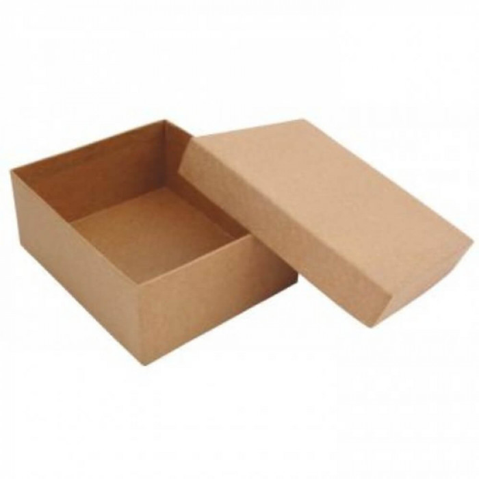 Set 50 Cutii cu Autoformare, 275x137x92 mm, Carton Natur