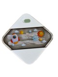 Caserola cu 3 compartimente pentru copii si tacamuri incluse, model spatiu cosmic,plastic