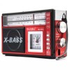 Radio Portabil Waxiba XB-911BT-C, 3 Benzi, Bluetooth, MP3, USB, TF Card, Ceas, Acumulator, Lanternă LED