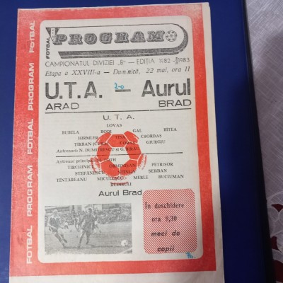 Program UTA - Aurul Brad foto