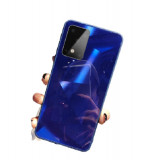 Huse telefon cu textura diamant Samsung Galaxy S20 Ultra , Albastru, Negru