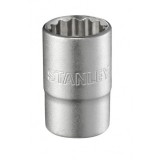 Stanley 1-17-062 Tubulara scurta in 12 puncte 1/2&quot;-19mm