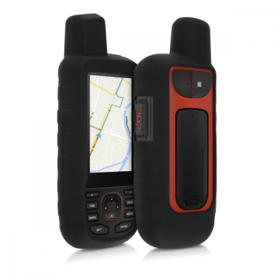 Husa de protectie pentru GPS Garmin GPSMAP 66i, Kwmobile, Negru, Silicon, 52660.01 foto