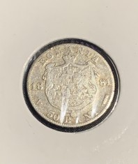 Moneda 50 bani 1881 Romania argint