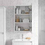 vidaXL Dulap cu oglindă pentru baie cu raft Alb 30 x 10,5 x 50 cm 889007