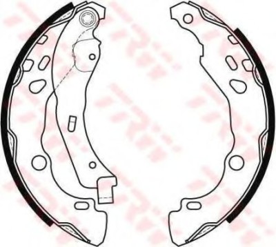 Set saboti frana DACIA LOGAN MCV (KS) (2007 - 2016) TRW GS8455 foto